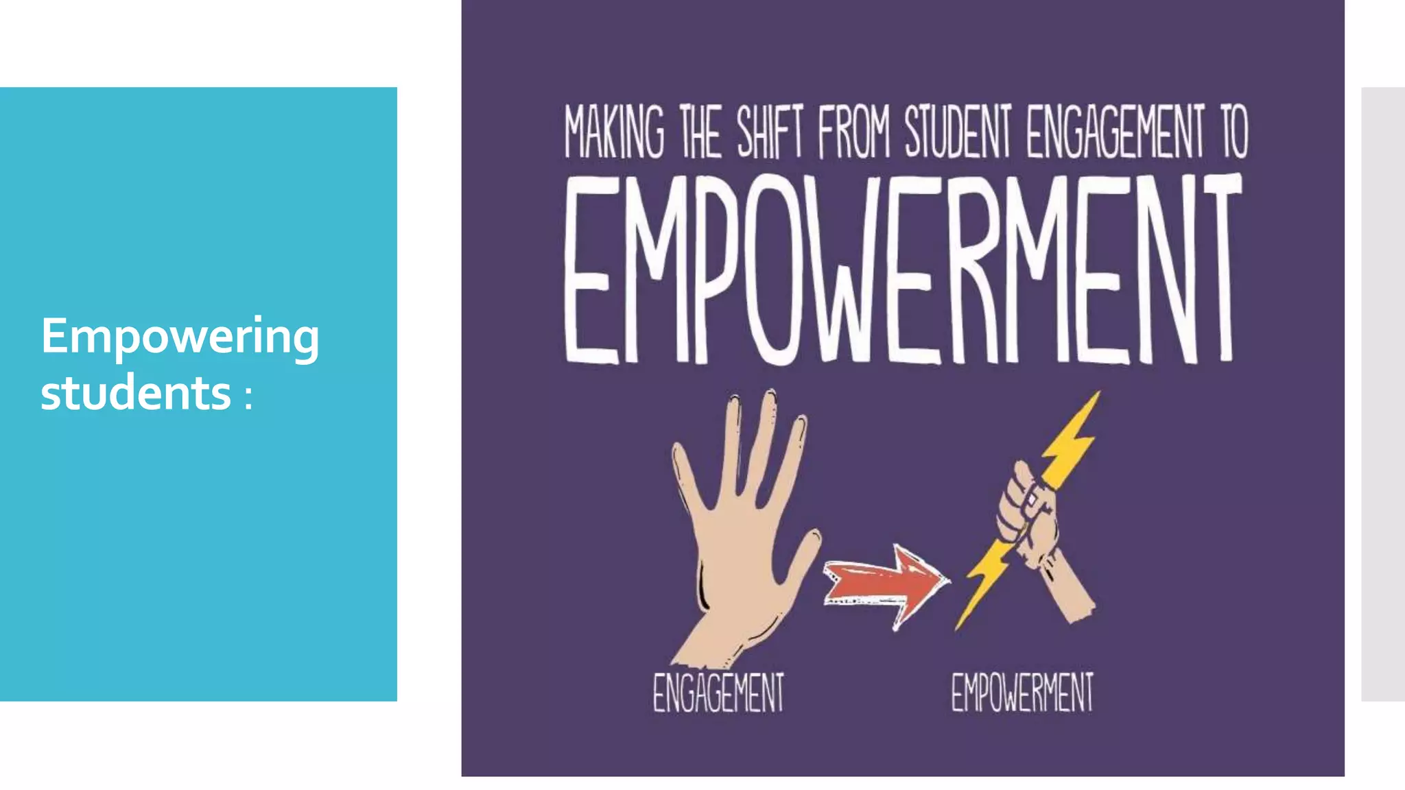 Empowering
students :
 
