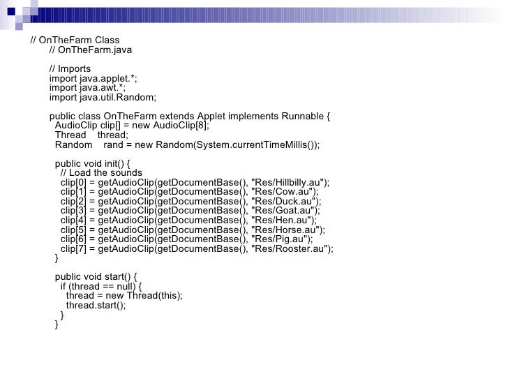 Multmedia In Java