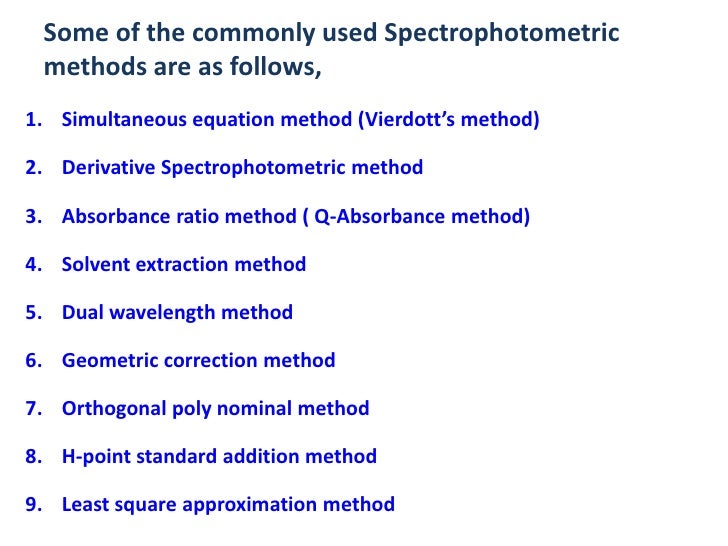 q ratio absorbance method Multicomponant analysis q ratio absorbance method Multicomponant analysis