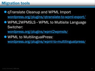 © 2012 Rick Radko, r3df.com
Contact
Rick Radko
 email: wpinfo@r3df.com
 twitter: @r3designforge
Websites:
 r3df.com
 lumostech.training
Slides at:
 www.slideshare.net/r3df
49
 