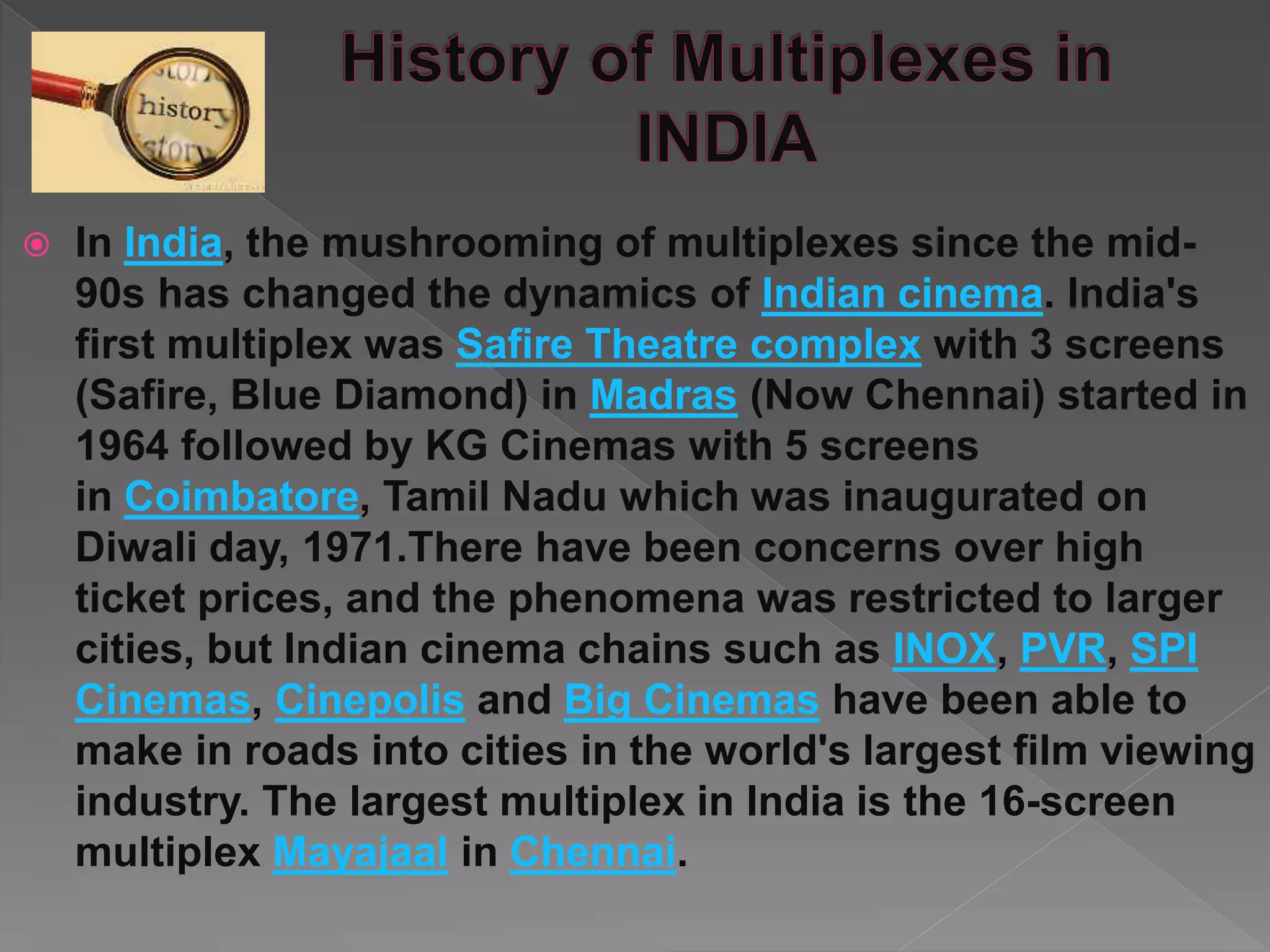 Multiplexes ppt (Mall Management) | PPTX