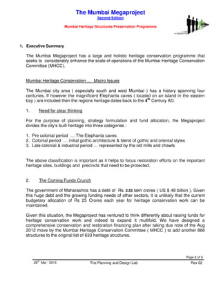 Mumbai heritage structures_preservation_programme | PDF | Civil