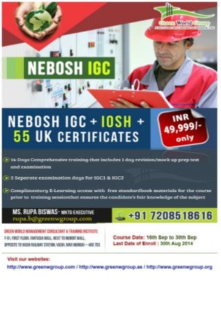 Nebosh course in Mumbai
