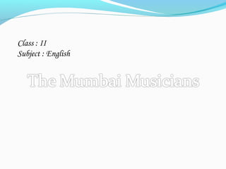 Class : II
Subject : English
 