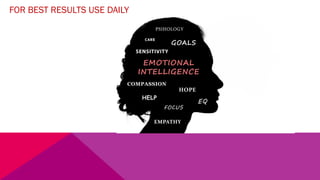 FOR BEST RESULTS USE DAILY
 