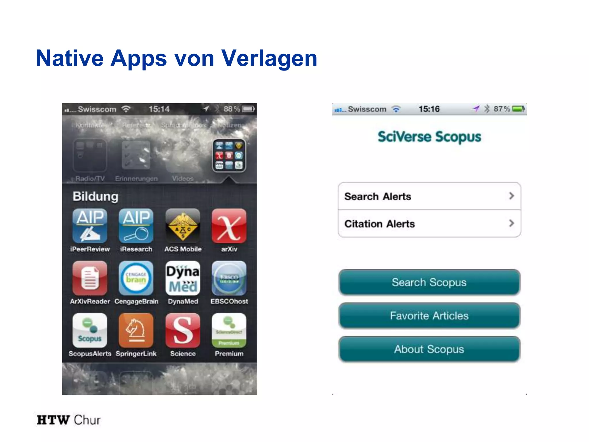Native Apps von Verlagen
 