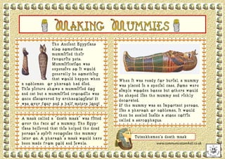 Mummification Fact Sheet