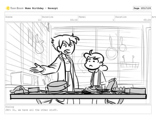 Scene
11
Duration
03:10
Panel
1
Duration
00:24
Act
Dialog
JAY: Zi, we have all the other stuff.
Mums Birthday - Excerpt Page 101/119
 