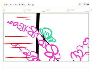 Scene
1
Duration
24:21
Panel
32
Duration
00:02
Act
Mums Birthday - Excerpt Page 32/119
 