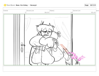 Scene
2
Duration
08:01
Panel
14
Duration
00:05
Act
Mums Birthday - Excerpt Page 46/119
 