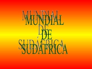 MUNDIAL DE SUDÁFRICA 