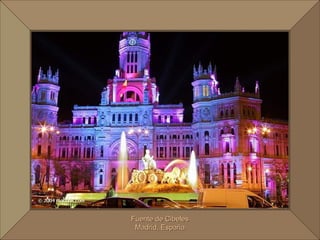 Fuente de Cibeles Madrid, España 