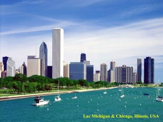Lac Michigan & Chicago, Illinois, USA 
