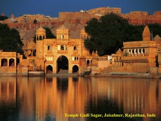 Temple Gadi Sagar, Jaisalmer, Rajasthan, Inde 