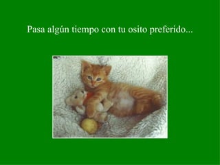 Pasa algún tiempo con tu osito preferido...