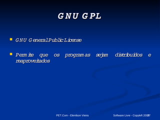 Software Gratuito O fato de ser  gratuito  não implica em ser  livre 