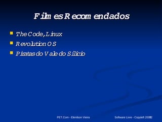 Um projeto (softwares ou outros trabalhos livres) sob a licença  Copyleft  requer que suas modificações, ou extensões do mesmo, sejam livres, passando adiante a liberdade de copiá-lo e modificá-lo novamente 