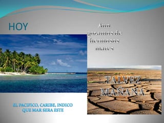 HOY Aun gozamos de hermosos maresTALVEZ MAÑANAEL PACIFICO, CARIBE, INDICO QUE MAR SERA ESTE