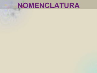 NOMENCLATURA
 