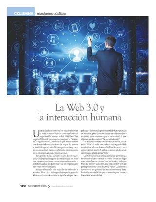 La Web 3.0 y la interacción humana.