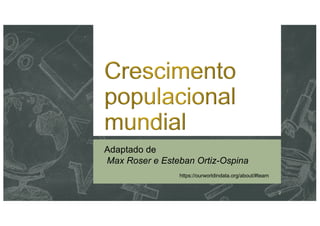 Adaptado de
Max Roser e Esteban Ortiz-Ospina
https://ourworldindata.org/about/#team
2
 