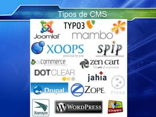 Tipos de CMS
 