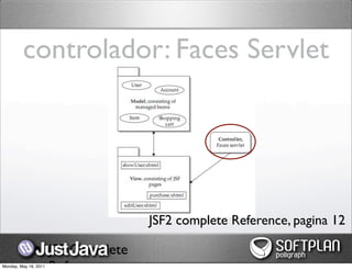 controlador: Faces Servlet




                               JSF2 complete Reference, pagina 12

              • JSF Complete
Monday, May 16, 2011
 
