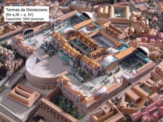 Termas de Diocleciano
(fin s.III – s. IV)
Capacidad: 3000 personas
 