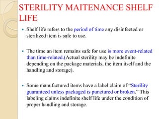 Sterility Guaranteed Labels