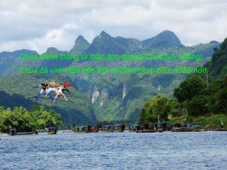 Chúa chiến thắng tử thần ánh quang Chúa huy hoàng! Chúa đã vinh hiển trên trời và đem hạnh phúc khắp nơi! 