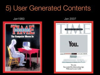 Jan 2007
5) User Generated Contents
Jan1983
 