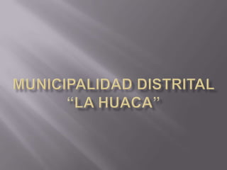 Municipalidad distrital
