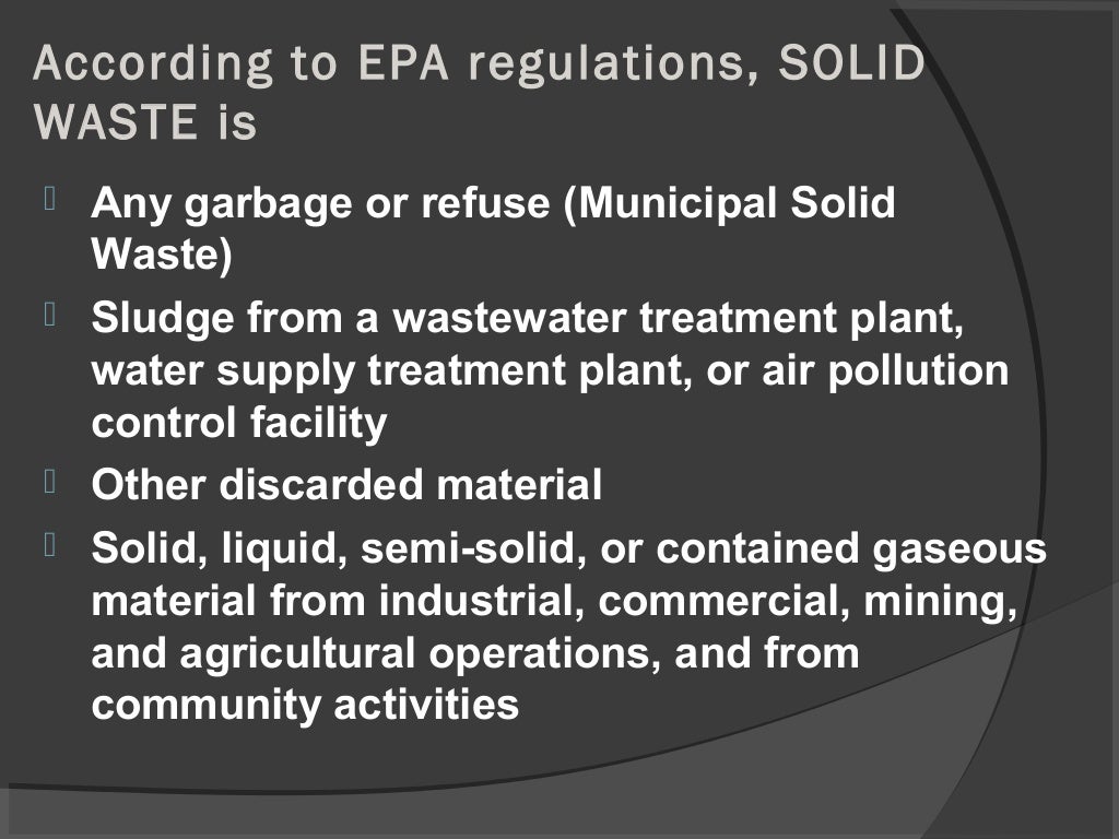 Municipal Solid Waste Management