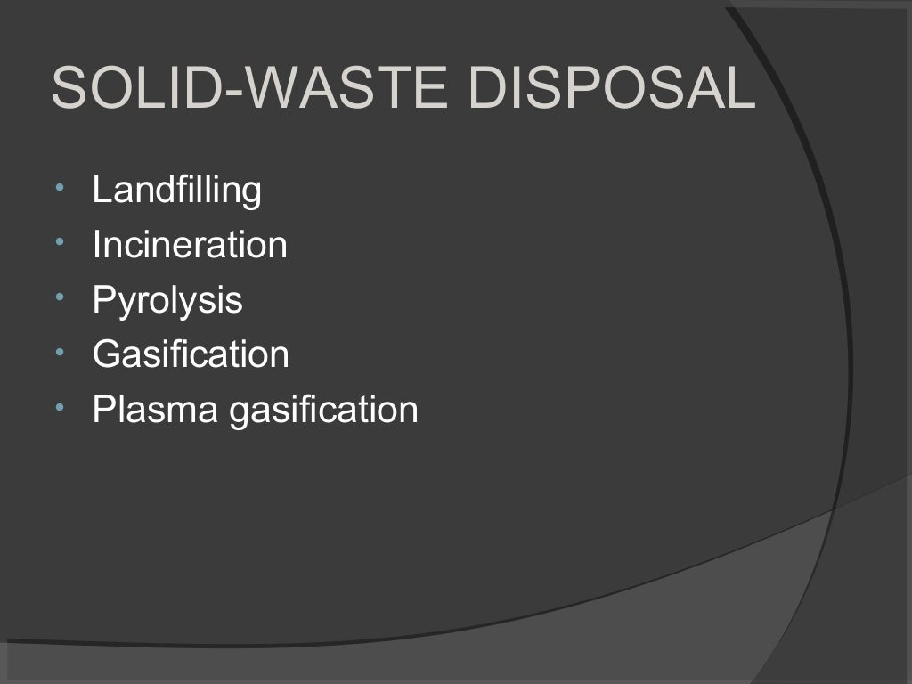 Municipal Solid Waste Management