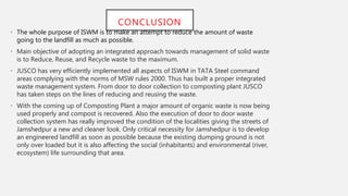 Municipal solid waste management in jamshedpur | PPTX