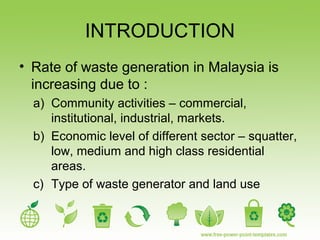 Municipal solid waste management in malaysia | PPT