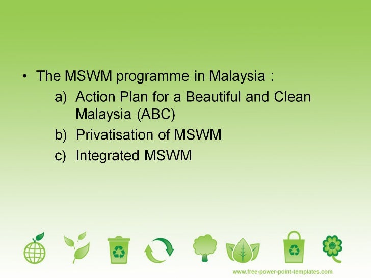 Municipal solid waste management in malaysia