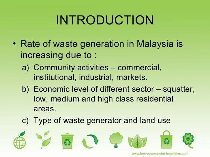 Municipal solid waste management in malaysia