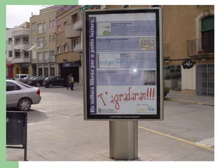 Publicitat de llibres infantils i juvenils als carrers de Mollerussa (Lleida)
 