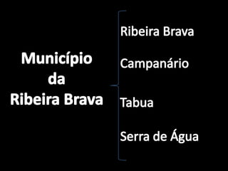 Ribeira BravaMunicípiodaRibeira BravaCampanárioTabuaSerra de Água