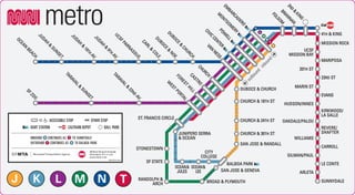 Muni metro map