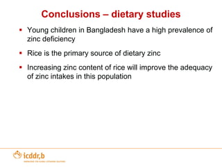 Other Bio-fortification example – High Zinc Rice