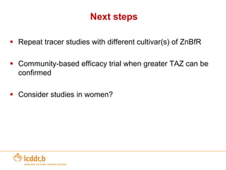 Other Bio-fortification example – High Zinc Rice