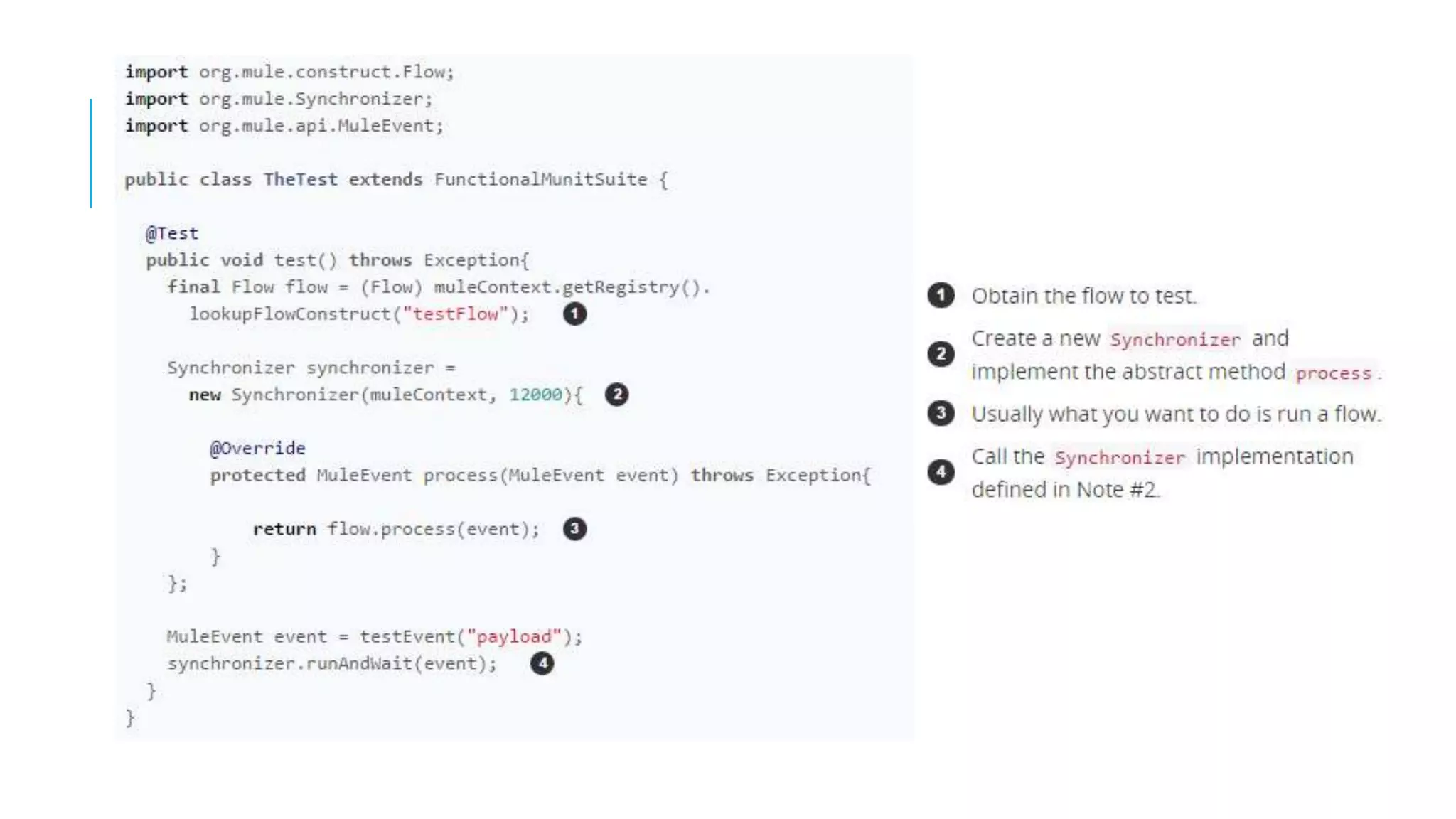 MUnit run and wait scope