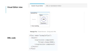 Visual Editor view
XML code
 