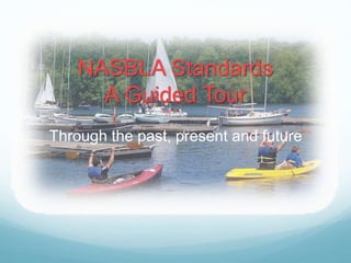 NASBLA Standards
A Guided Tour
Through the past, present and future
 
