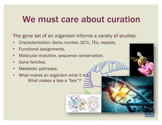 We must care about curation
Marbach et al. 2011. Nature Methods | Shutterstock.com | Alexander Wild
The gene set of an org...