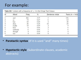 What can a corpus tell us about discourse | PPT