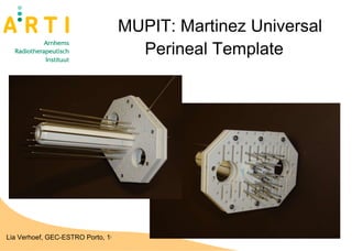 MUPIT: Martinez Universal Perineal Template   