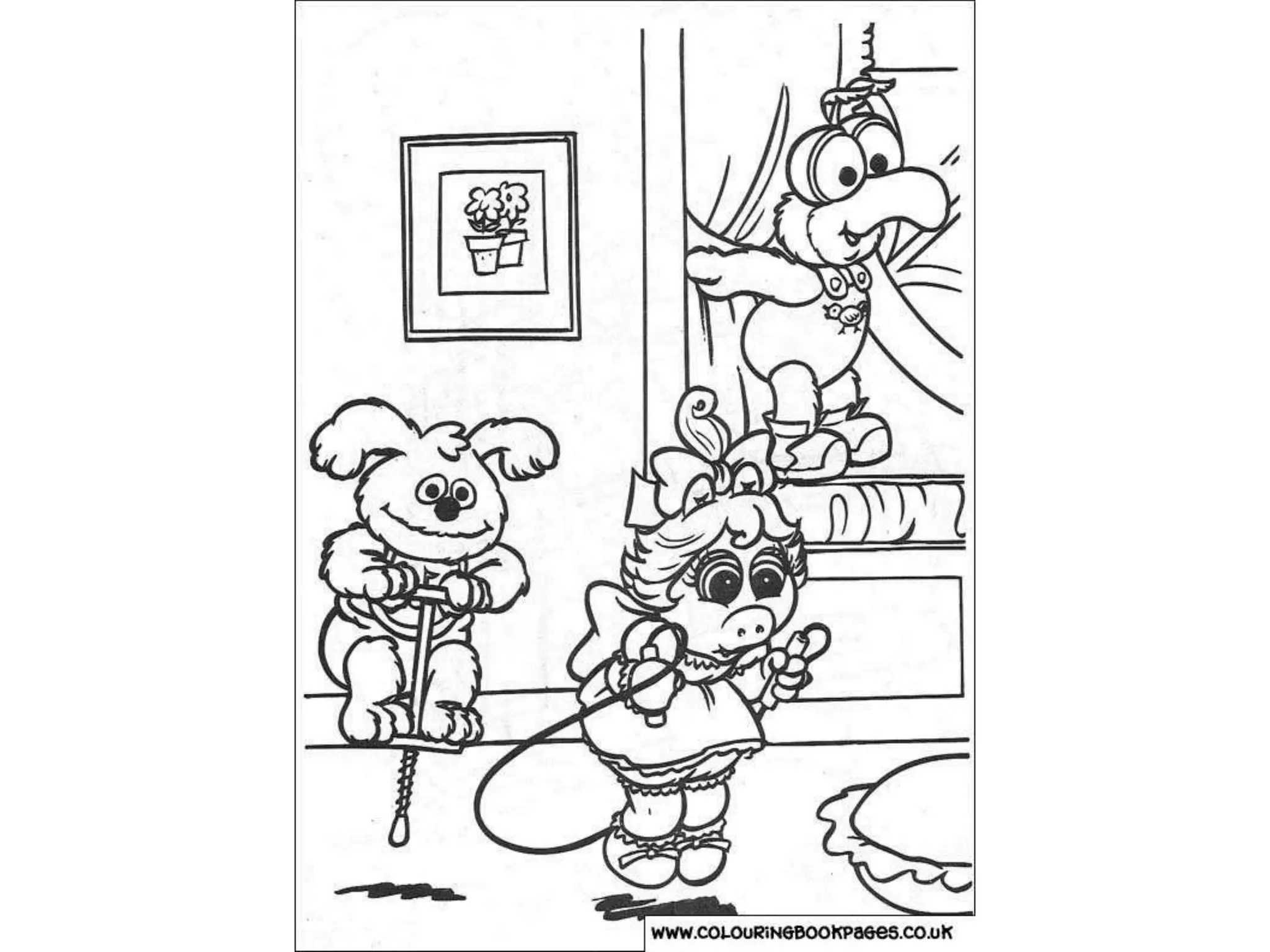 Muppet babies Colouring Pages and Kids Colouring Activities | PPSX